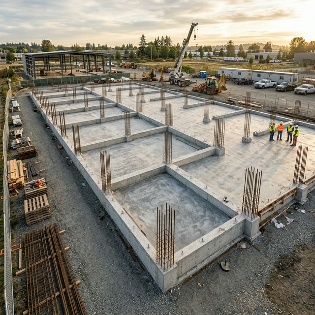 Civil Foundation and Drainage Details